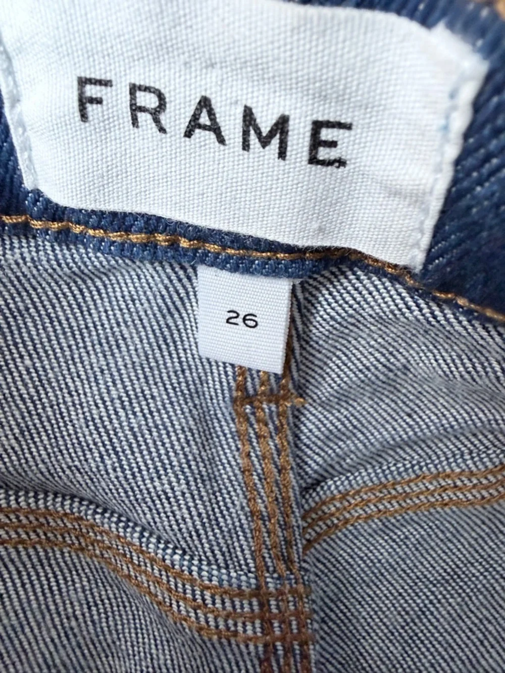 Frame Denim High Rise Shorts Blue | Classic Clean Cut Jean Shorts | Summer 
- 26 - Picture 8 of 10